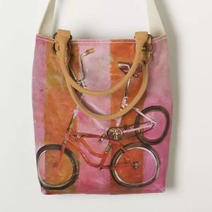 Anthropologie Wheeled Whimsy Tote Bag